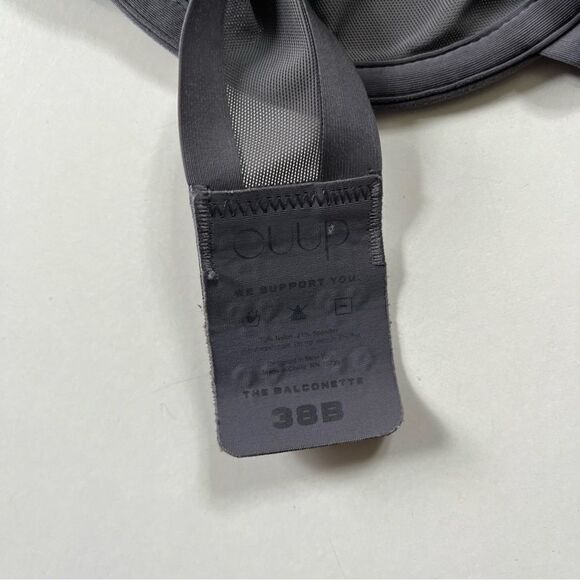 CUUP The Balconette Bra Mesh Grey 38B - Picture 6 of 11
